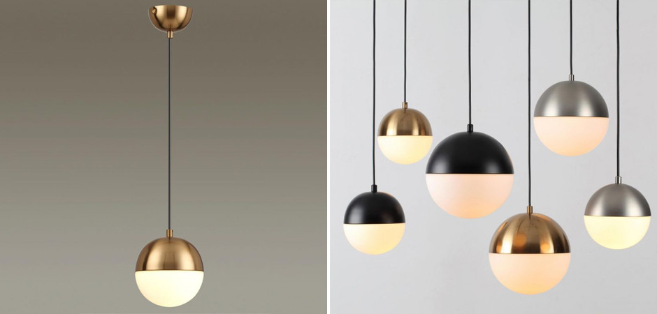 Подвесной светильник Hemisphere Reduced Бронзовый диаметр 15 см