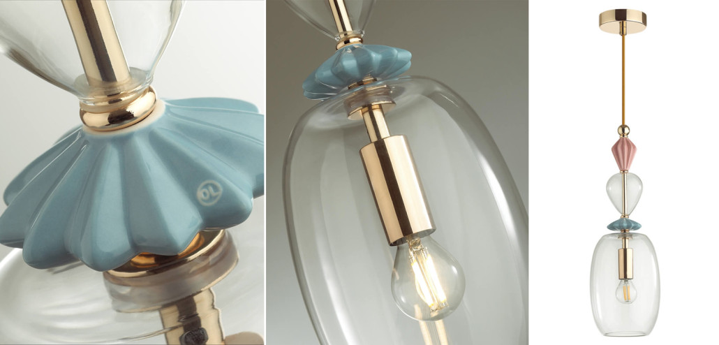 Подвесной светильник Iris Glas hanging lamp candy B