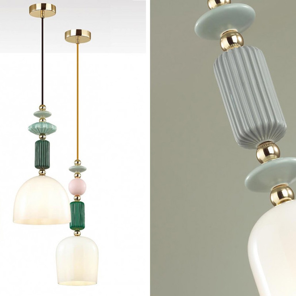 Подвесной светильник Iris hanging lamp gray