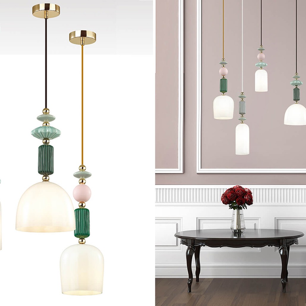 Подвесной светильник Iris hanging lamp green