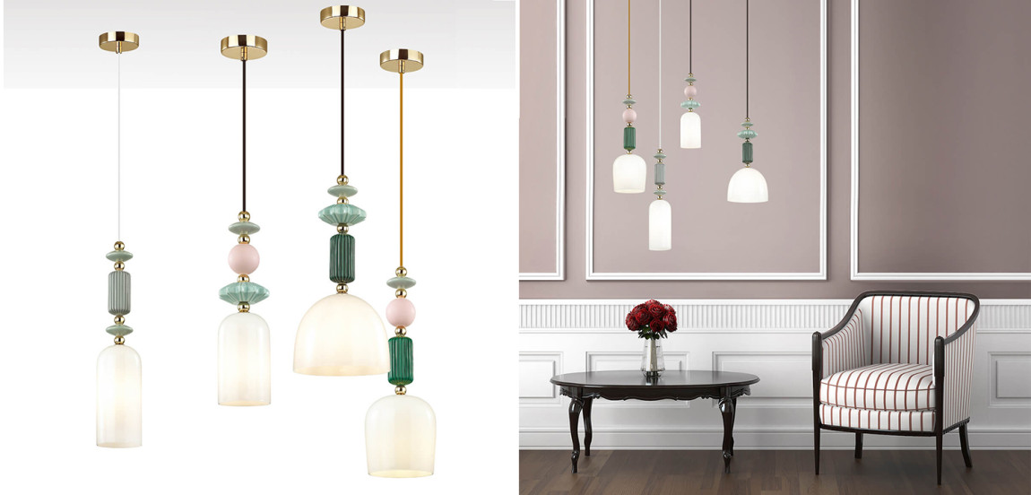 Подвесной светильник Iris hanging lamp green
