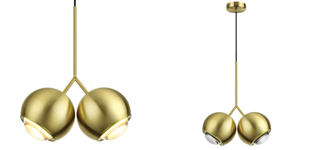 Подвесной светильник Ivor Pendant Double Gold