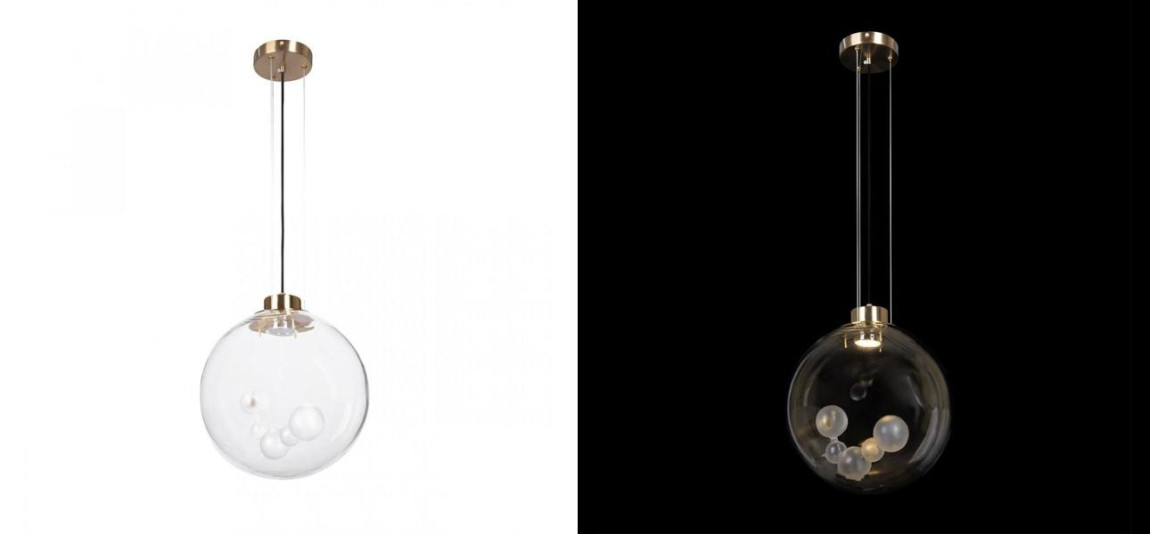Подвесной светильник Lamps Inside Bubbles bottom round