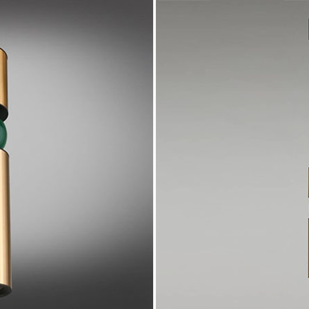 Подвесной светильник Lee Broom Fulcrum Золото и Зеленый цвет