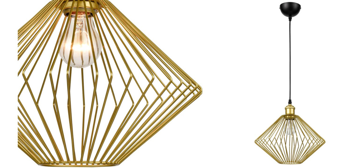 Подвесной светильник Loft Wire Cage gold