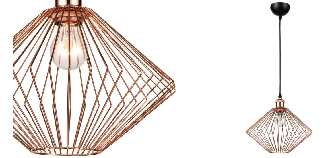 Подвесной светильник Loft Wire Cage pink gold