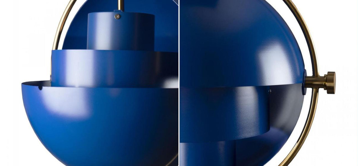 Подвесной светильник Louis Weisdorff Blue диаметр 38