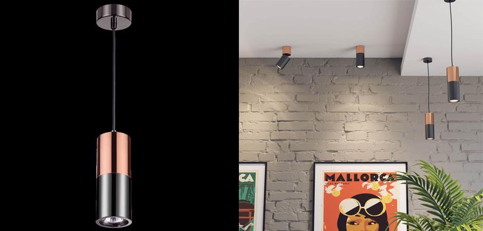 Подвесной светильник Modern Illumination Black & Copper