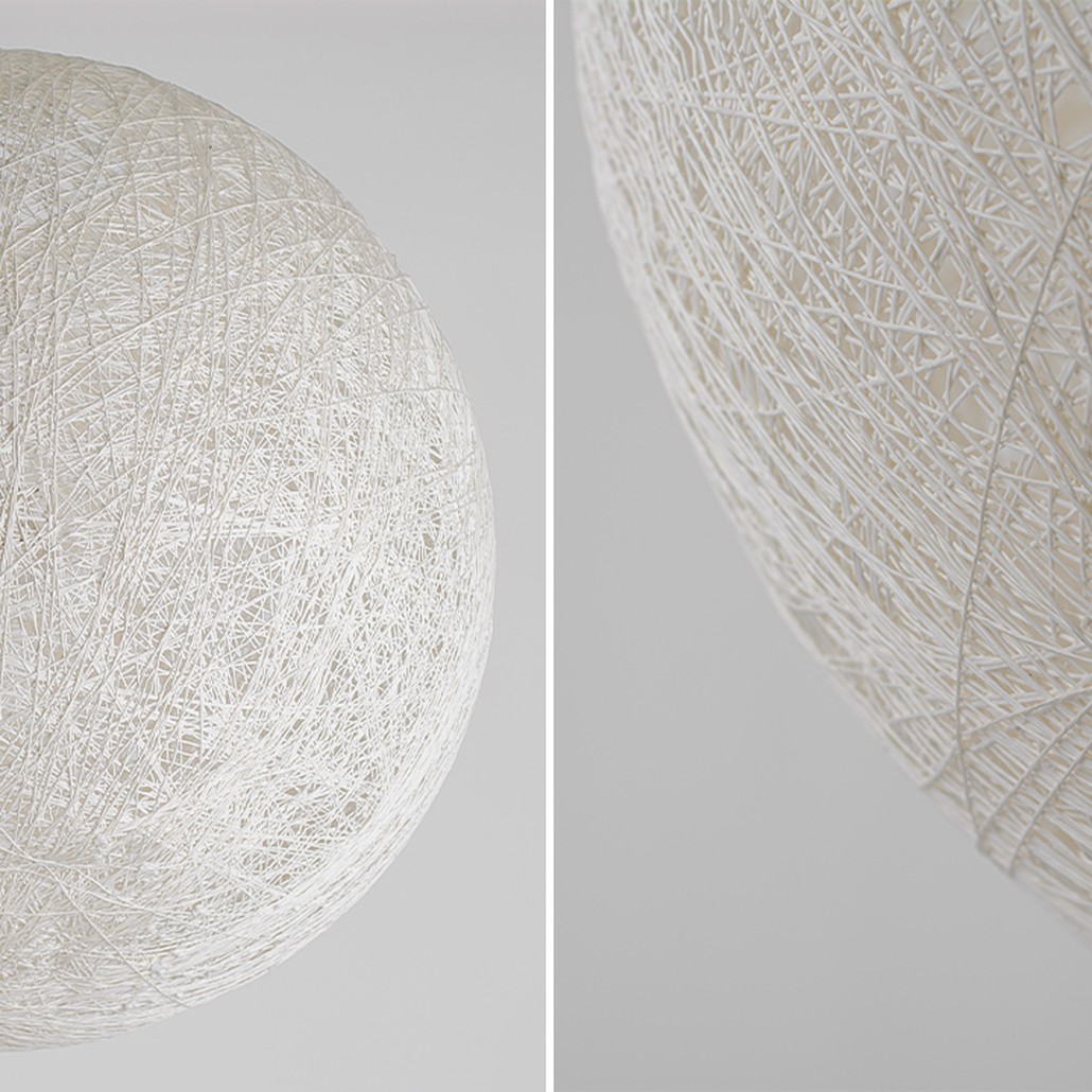 Подвесной светильник Moooi Thread Papier Mache Lamp white