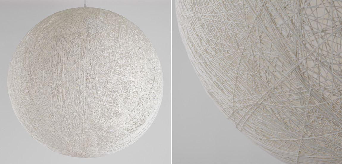 Подвесной светильник Moooi Thread Papier Mache Lamp white