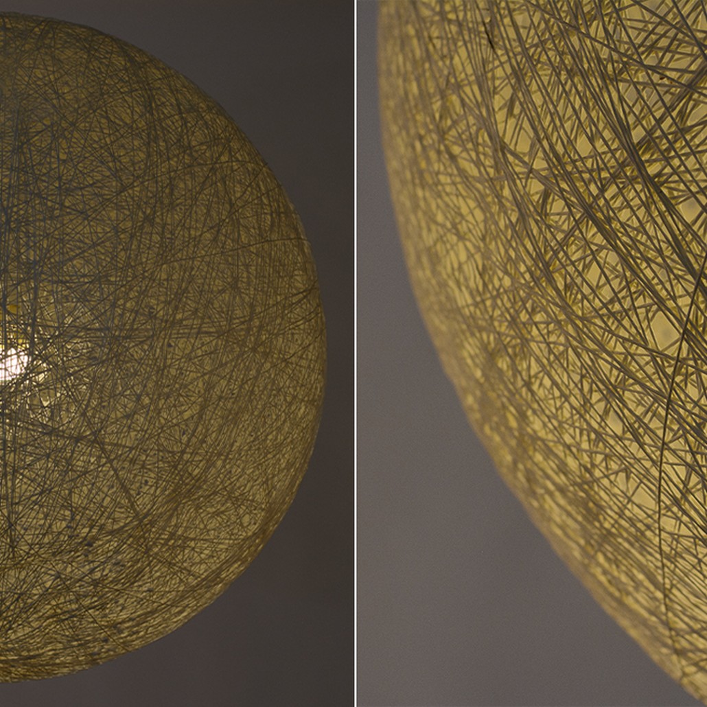 Подвесной светильник Moooi Thread Papier Mache Lamp white