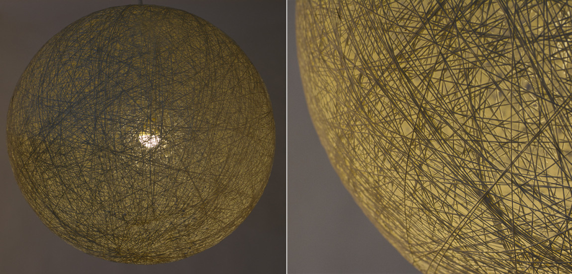 Подвесной светильник Moooi Thread Papier Mache Lamp white