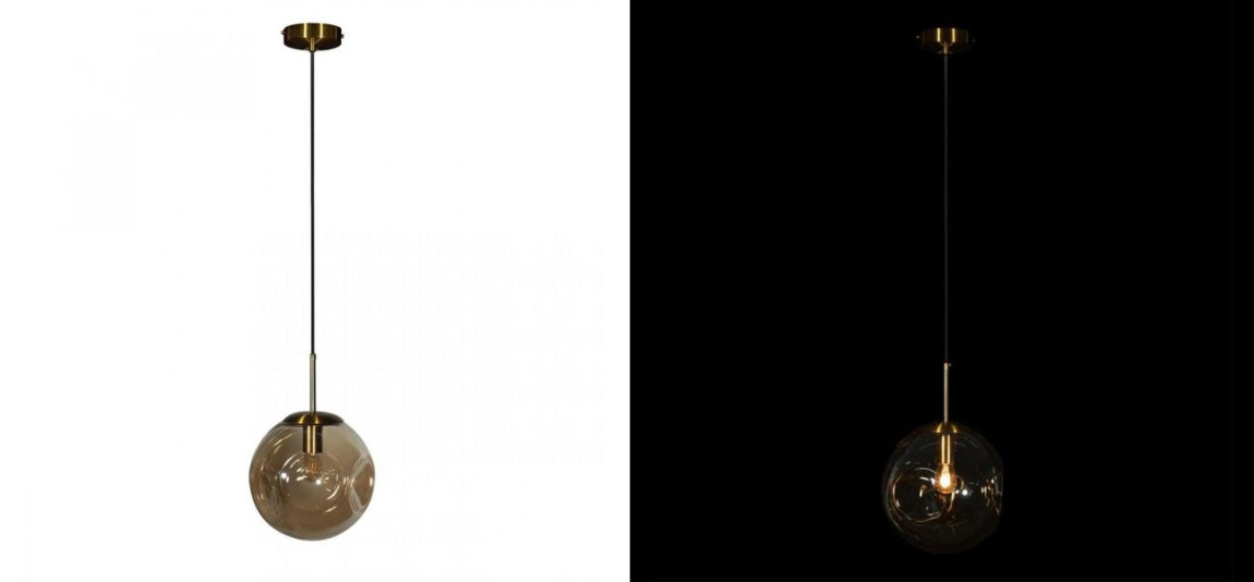 Подвесной светильник multicolored bubbles Янтарный диаметр 25