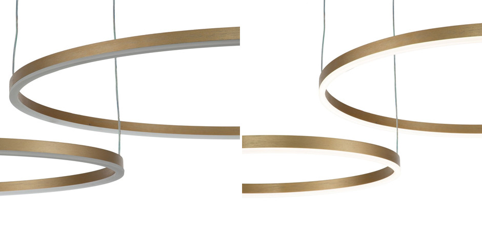 Подвесной светильник Neo Circles Double Gold