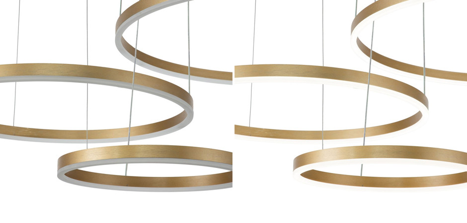 Подвесной светильник Neo Circles Triple Gold