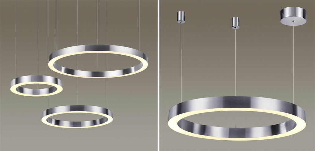 Подвесной светильник Nickel Ribbon Ring 60