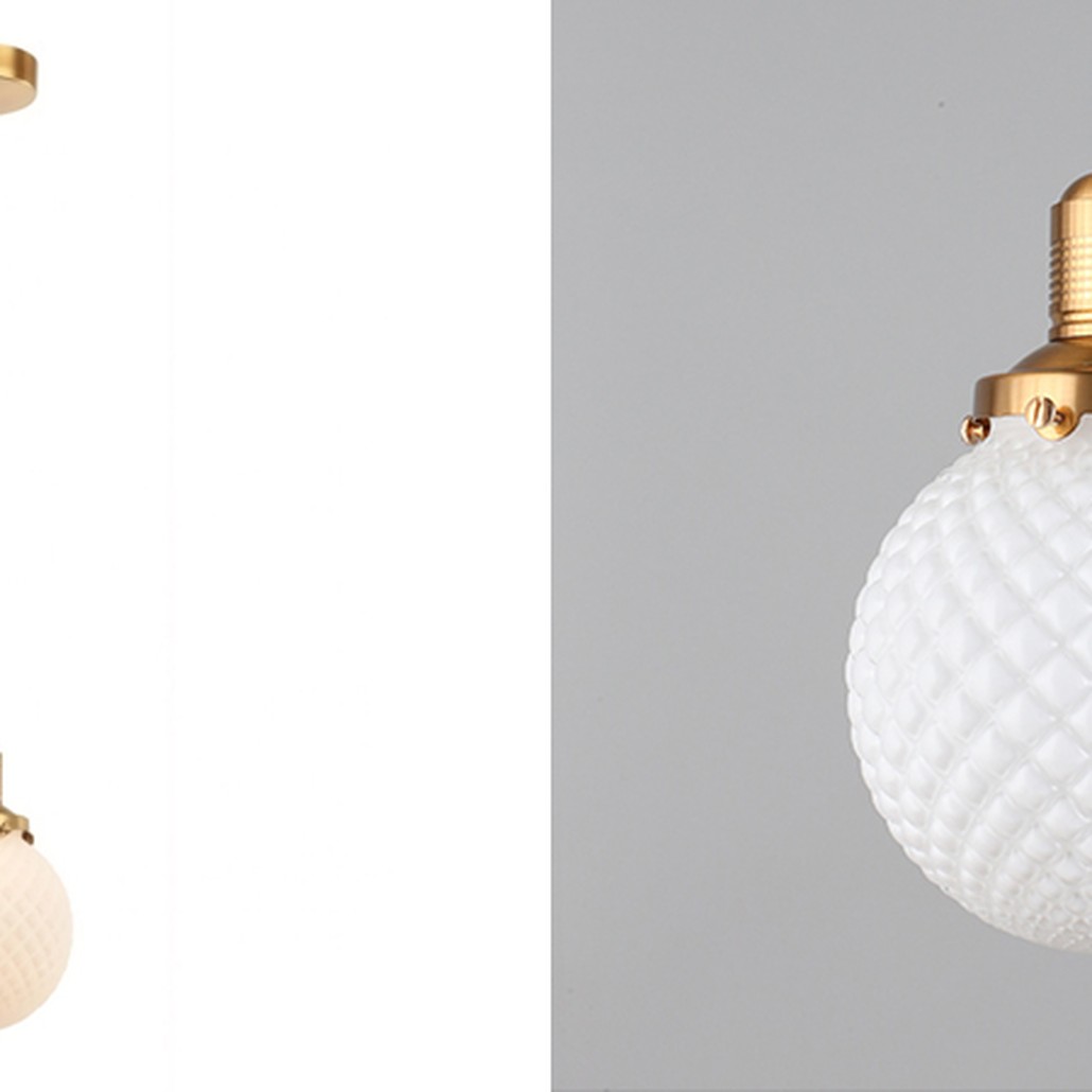Подвесной светильник Perforated Bubbles Латунь