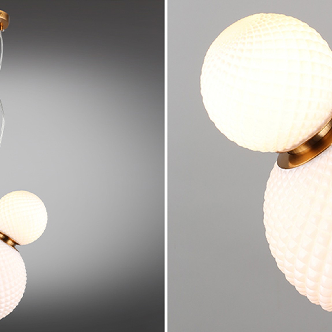 Подвесной светильник Perforated Bubbles с белым плафоном