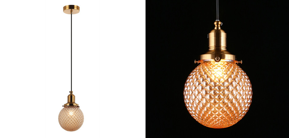 Подвесной светильник Perforated Bubbles Янтарь