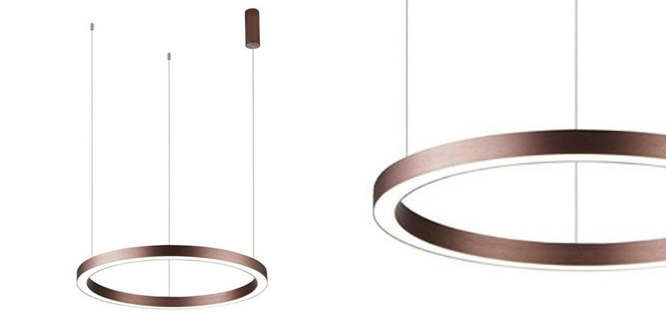 Подвесной светильник Ribbon Ring цвет Корица