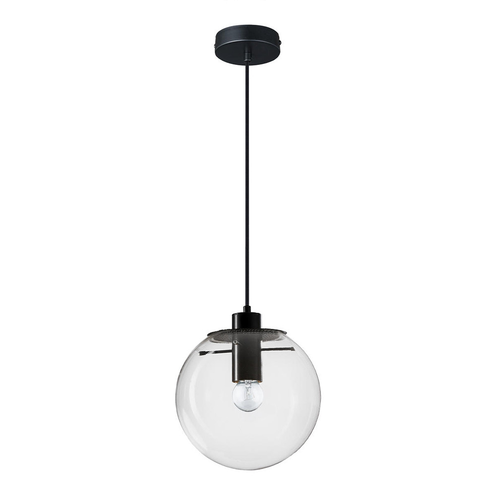 Подвесной светильник Selene Glass Ball Ceiling Lights Black 40 cm