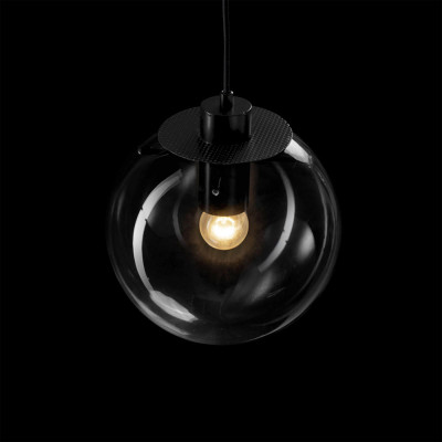 Подвесной светильник Selene Glass Ball Ceiling Lights Black 40 cm