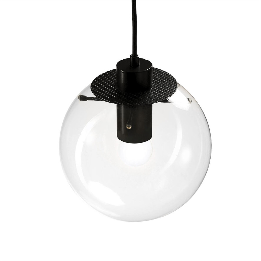 Подвесной светильник Selene Glass Ball Ceiling Lights Black 40 cm