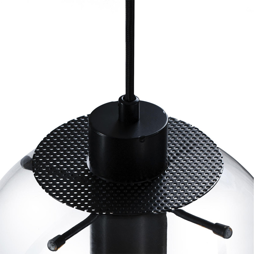 Подвесной светильник Selene Glass Ball Ceiling Lights Black 40 cm
