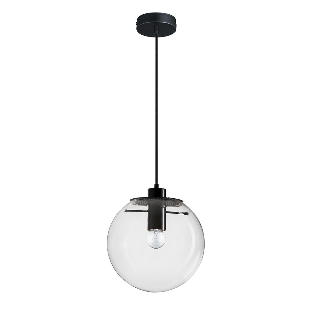 Подвесной светильник Selene Glass Ball Ceiling Lights Black  40 cm