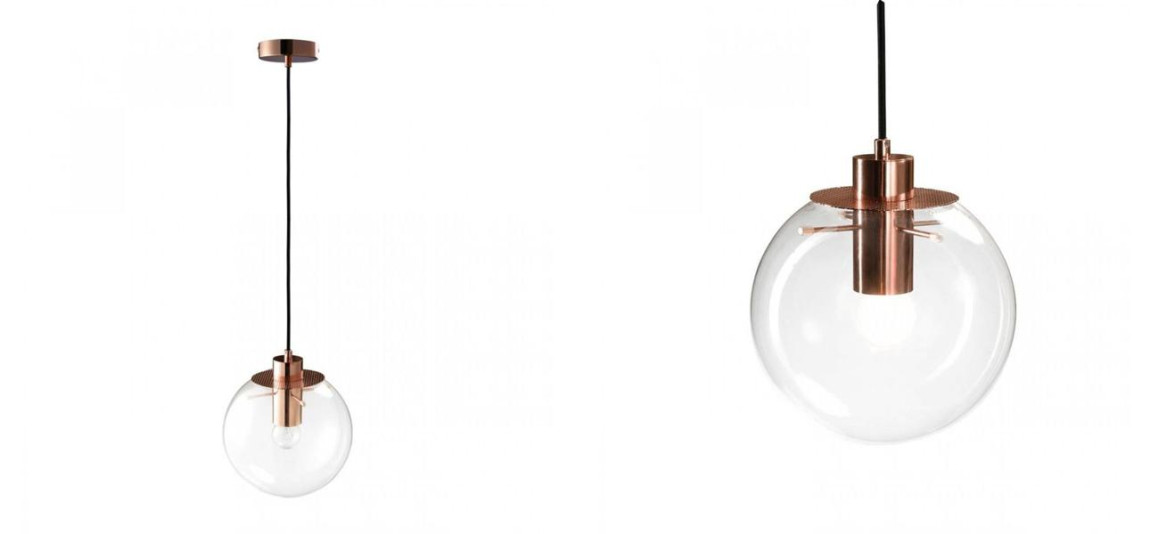 Подвесной светильник Selene Glass Ball Ceiling Lights Gold 20 cm