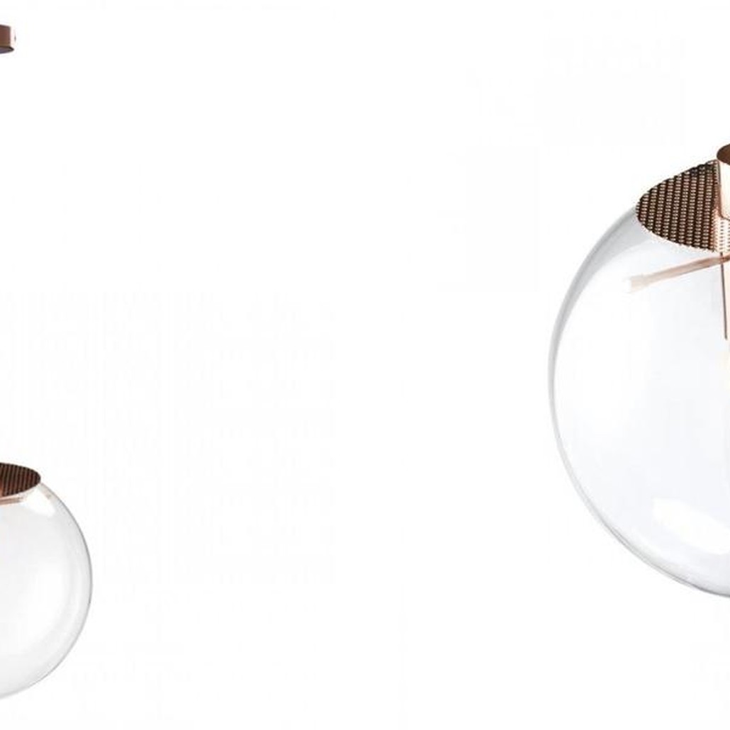 Подвесной светильник Selene Glass Ball Ceiling Lights Gold 40 cm