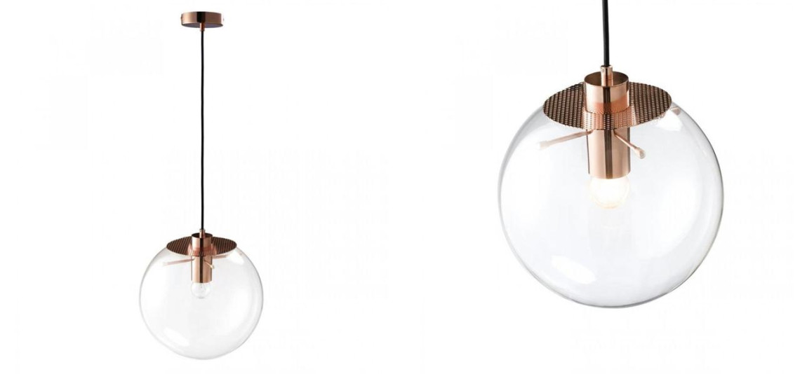 Подвесной светильник Selene Glass Ball Ceiling Lights Gold 40 cm