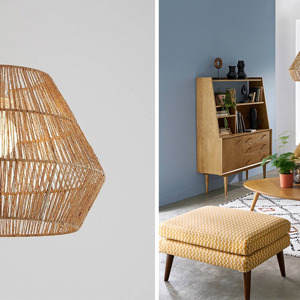 Подвесной светильник Signe Wicker Hemp Beige