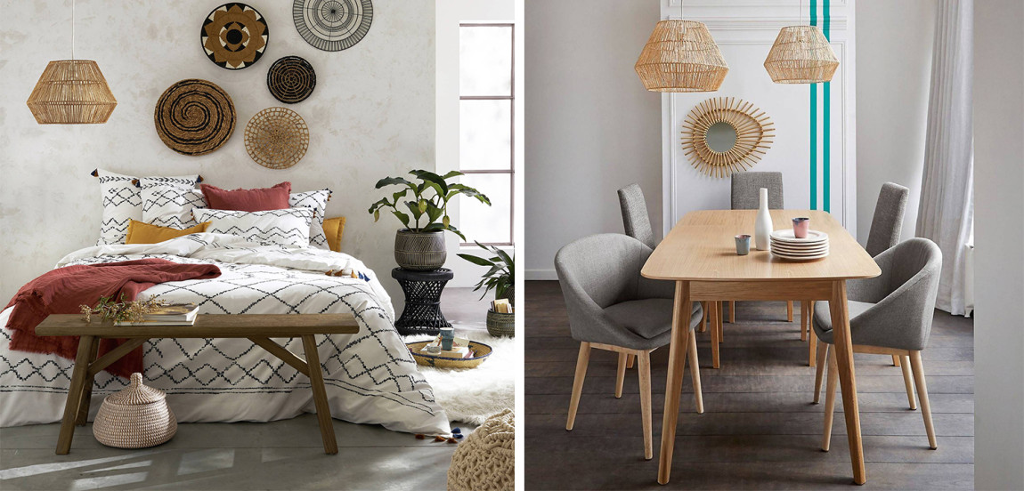 Подвесной светильник Signe Wicker Hemp Beige