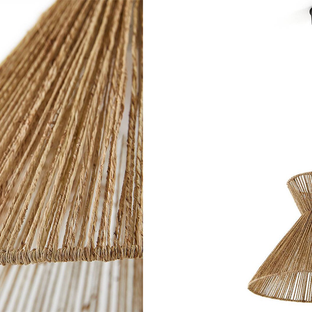 Подвесной светильник Signe Wicker Hemp Beige Horn