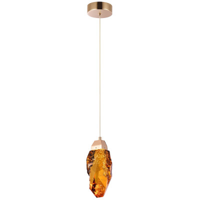Подвесной светильник Soar Hanging Lamp Brass Amber Янтарный