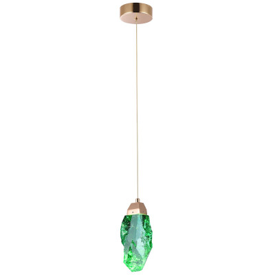 Подвесной светильник Soar Hanging Lamp Brass Green Зелёный