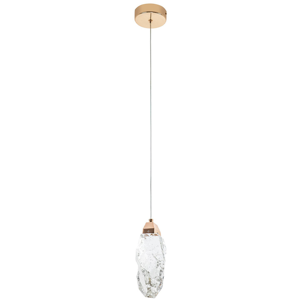 Подвесной светильник Soar Hanging Lamp Gold Transparent Прозрачный