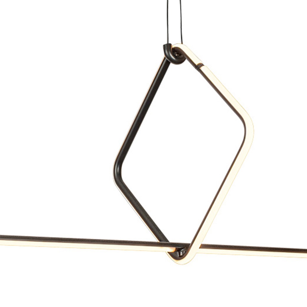 Подвесной светильник Square Line Black Led Lamp