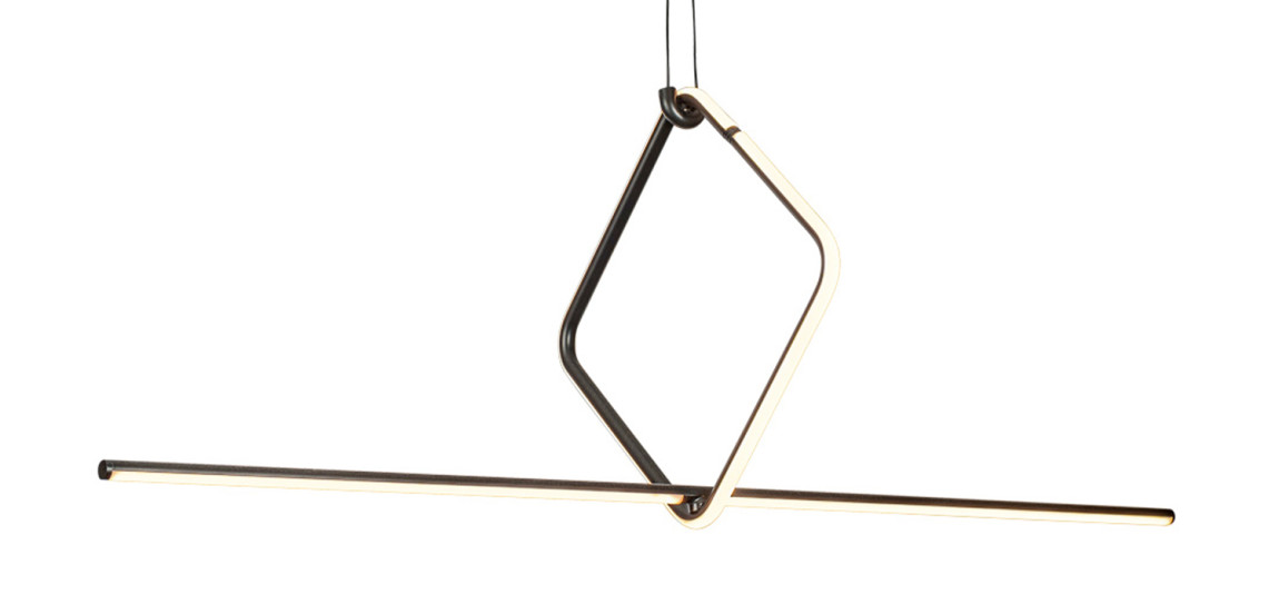 Подвесной светильник Square Line Black Led Lamp