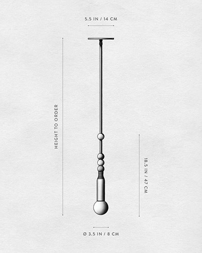 Подвесной светильник TALISMAN 1 PENDANT по дизайну студии Apparatus