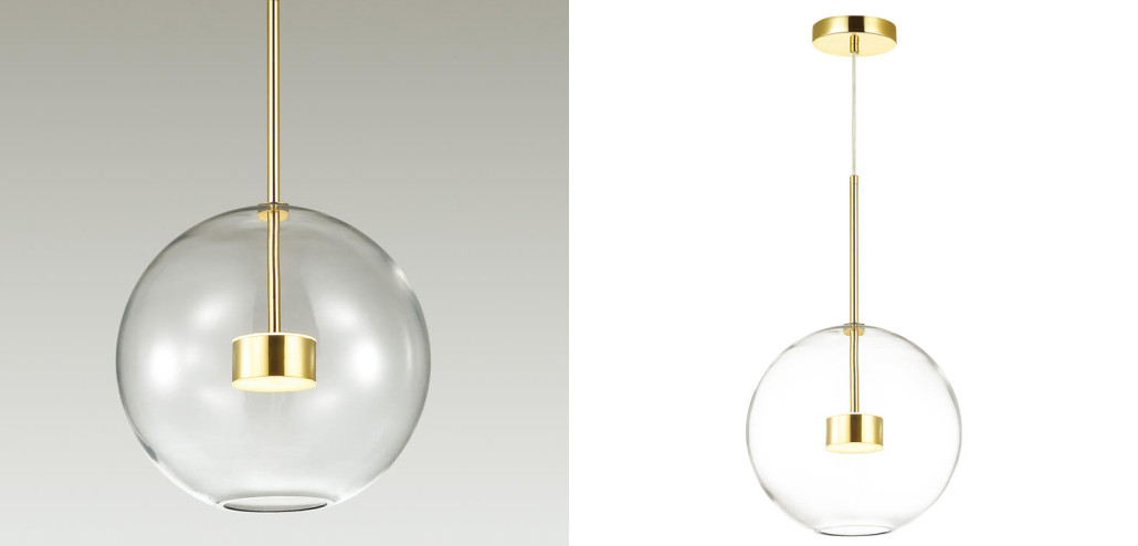 Подвесной светильник Transparent Bubble Pendant Gold One