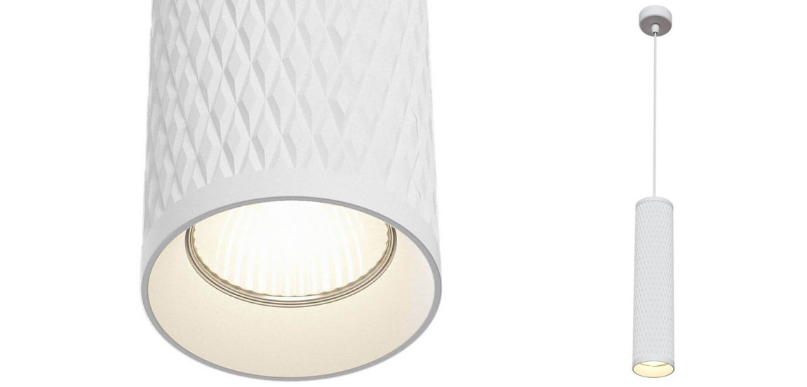 Подвесной светильник Trumpet tube white rhombus