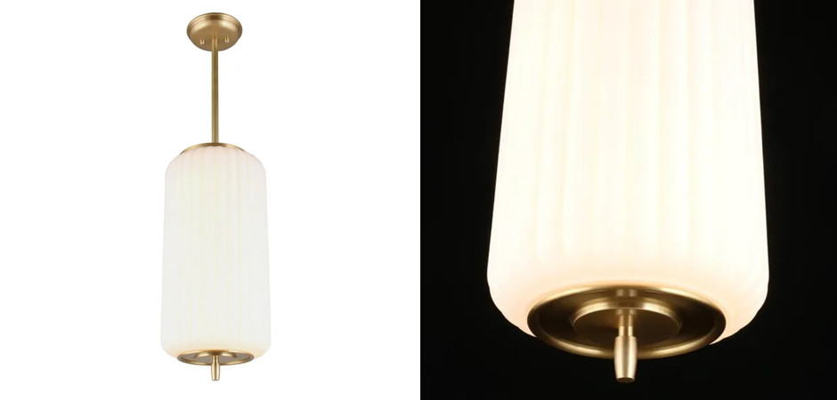 Подвесной светильник Union с белым плафоном