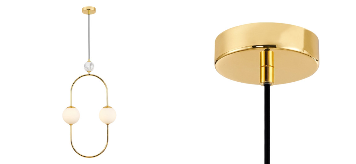 Подвесной светильник White Marble Decor 2 Лампы