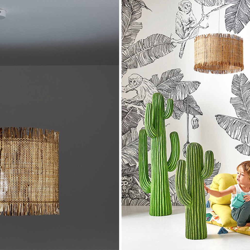 Подвесной светильник Wicker Raffia Hanging lamp