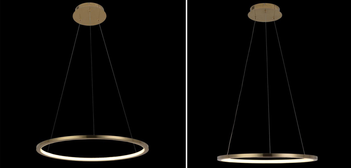 Подвесной светильник Yvette Ring Horizontal gold