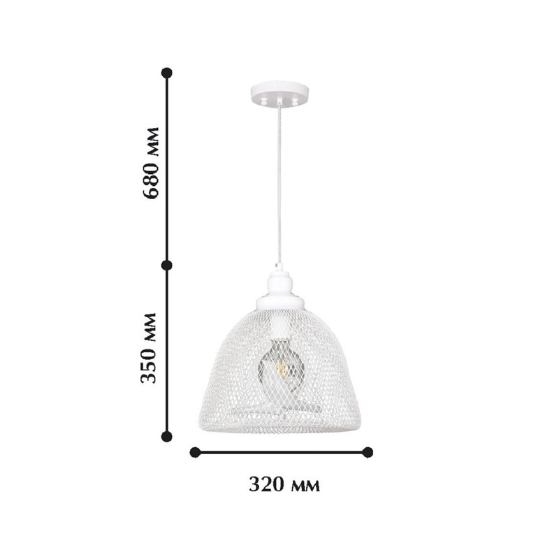 Подвесной светильник белого цвета Locked bird