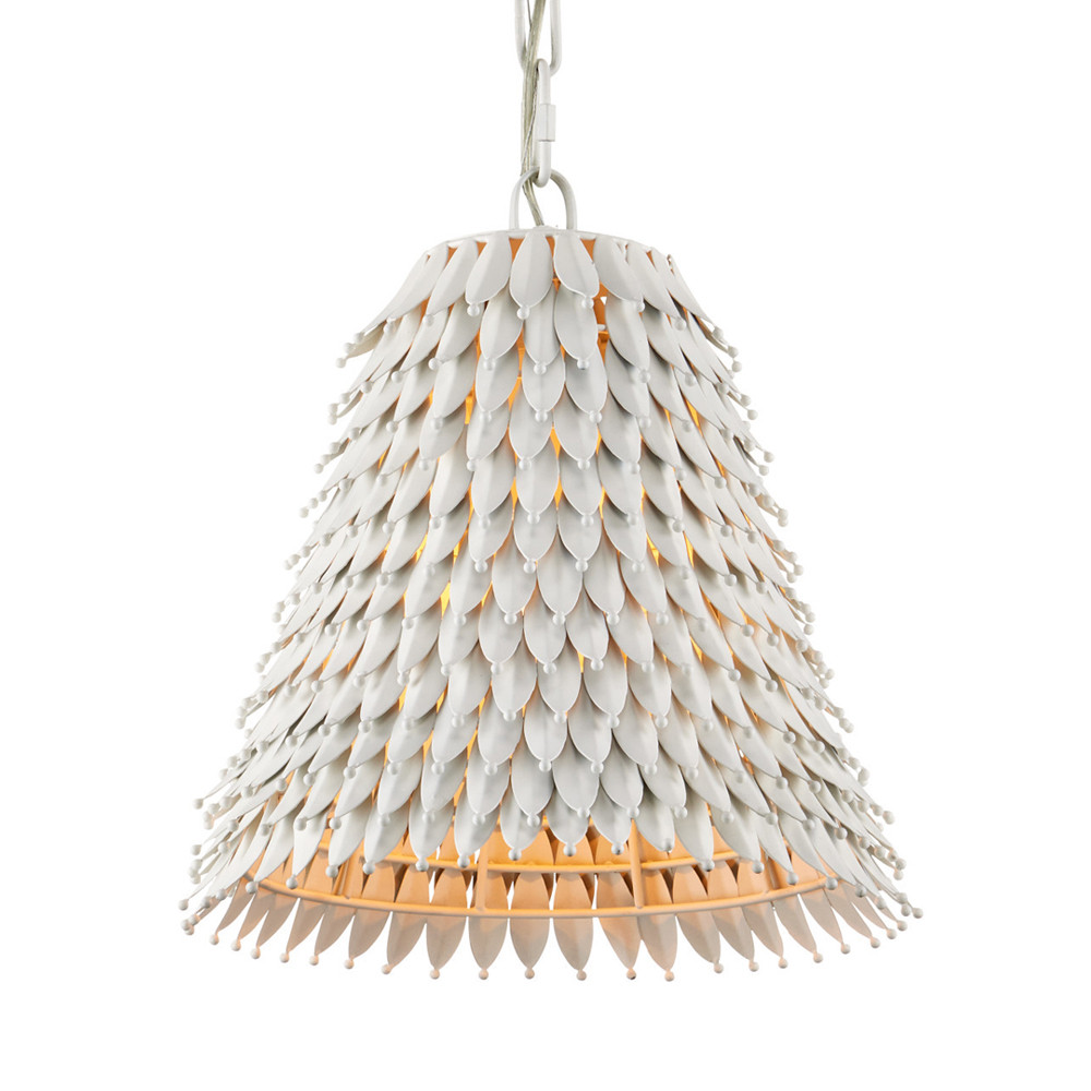 Подвесной светильник белый металлический в форме колокола White Natural Lines