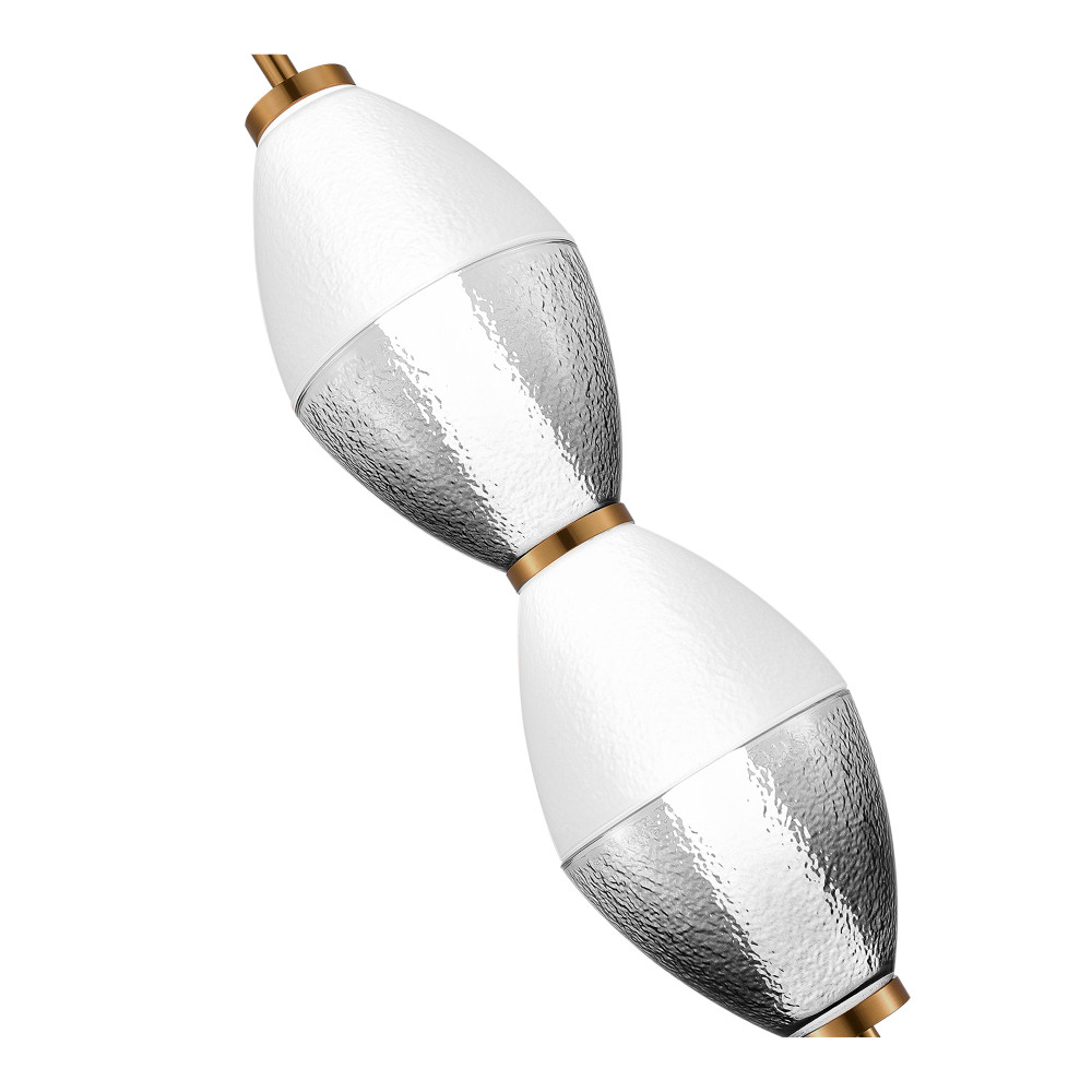 Подвесной светильник в сочетании двух разных фактур стекла Enchanting